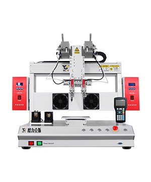 桌面式三軸雙頭全自動焊錫機(jī)器人