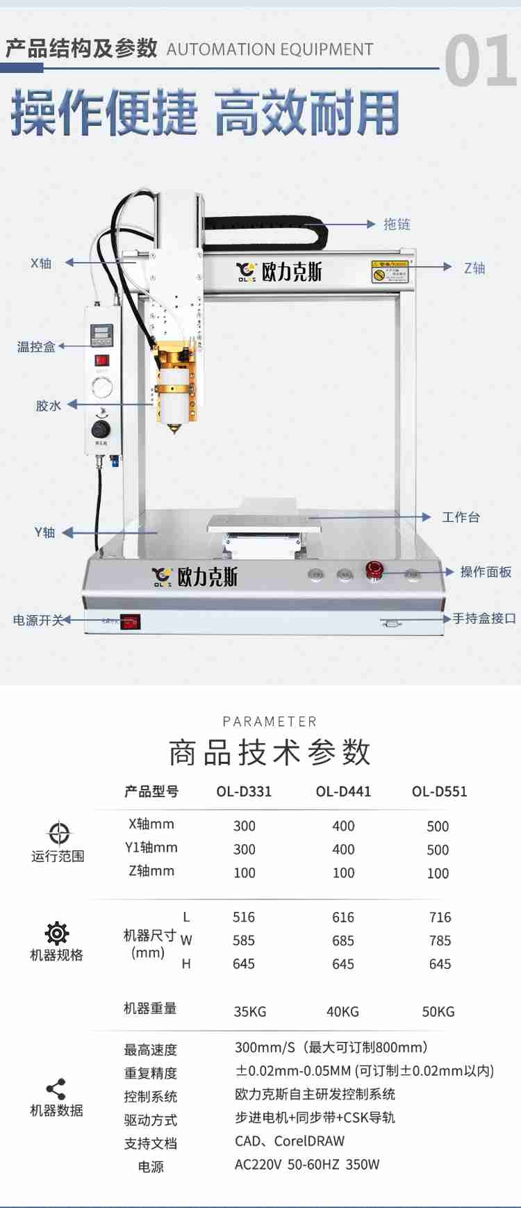 歐力克斯熱熔膠點膠機(jī)